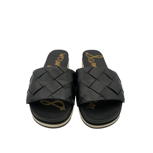 Women’s Sam Edelman Black Texture Sandals Size 7 - Picture 2 of 7